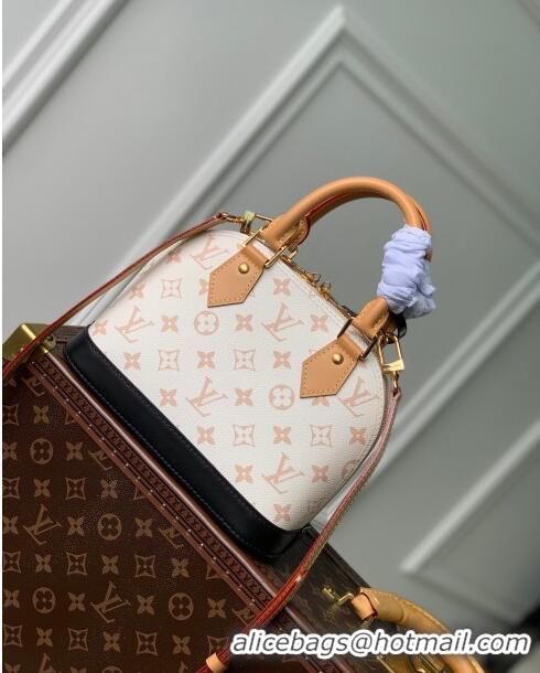 Buy Fashionable Louis Vuitton Alma BB Bag in Monogram Canvas M46922 White 2024