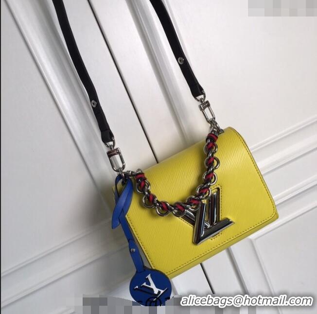 Good Quality Louis Vuitton Twist PM Bag in Epi Leather M52504 Yellow 2024