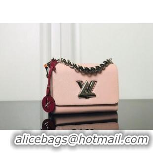 Famous Brand Louis Vuitton Twist MM Bag in Epi Leather M52504 Pink 2024