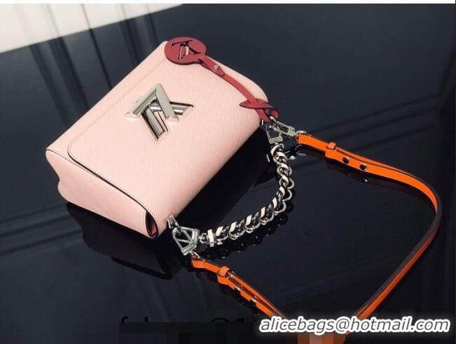 Famous Brand Louis Vuitton Twist MM Bag in Epi Leather M52504 Pink 2024