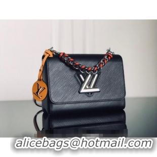 Most Popular Louis Vuitton Twist MM Bag in Epi Leather M52504 Black 2024