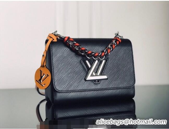 Most Popular Louis Vuitton Twist MM Bag in Epi Leather M52504 Black 2024