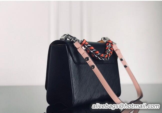 Most Popular Louis Vuitton Twist MM Bag in Epi Leather M52504 Black 2024