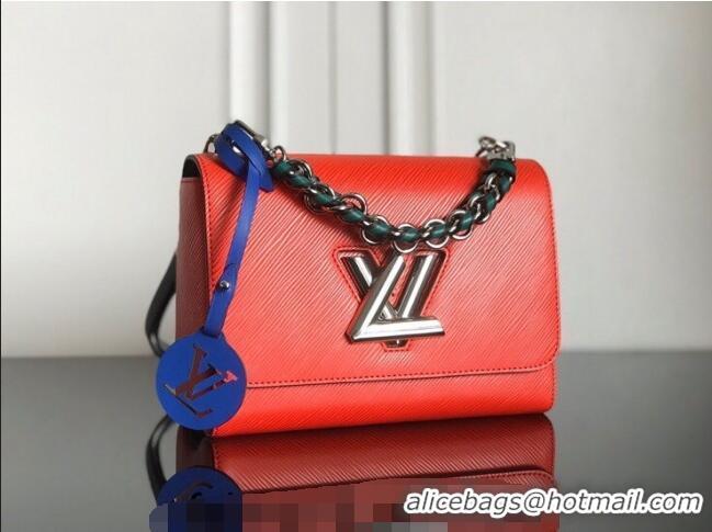 Big Discount Louis Vuitton Twist MM Bag in Epi Leather M52504 Red 2024