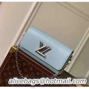 Top Grade Louis Vuitton Twist West Bag in Epi Leather M24566 Candy Blue 2024