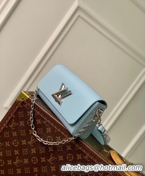 Top Grade Louis Vuitton Twist West Bag in Epi Leather M24566 Candy Blue 2024