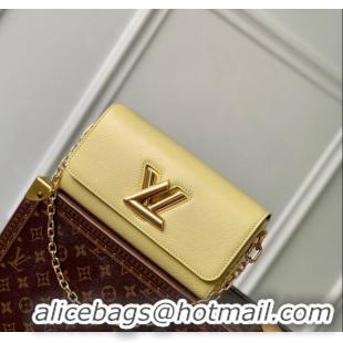 Cheapest Louis Vuitton Twist West Bag in Epi Leather M24548 Yellow 2024