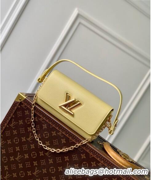 Cheapest Louis Vuitton Twist West Bag in Epi Leather M24548 Yellow 2024