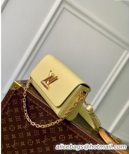 Cheapest Louis Vuitton Twist West Bag in Epi Leather M24548 Yellow 2024