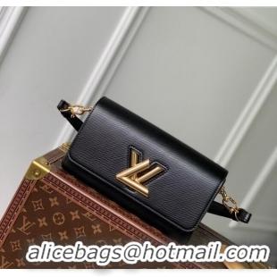 Top Grade Louis Vuitton Twist West Bag in Epi Leather M24549 Black 2024