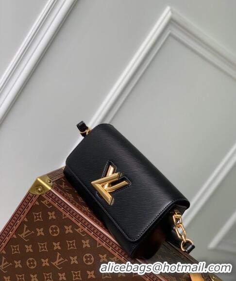 Top Grade Louis Vuitton Twist West Bag in Epi Leather M24549 Black 2024