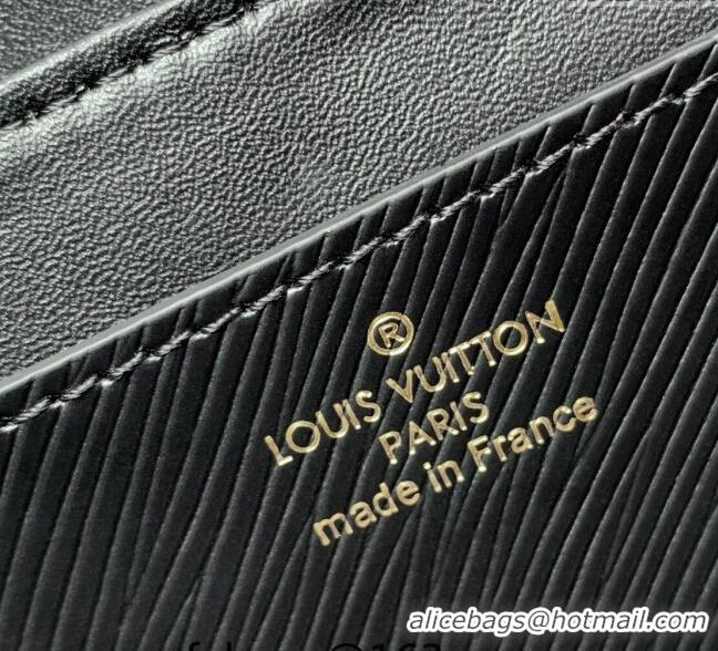 Top Grade Louis Vuitton Twist West Bag in Epi Leather M24549 Black 2024