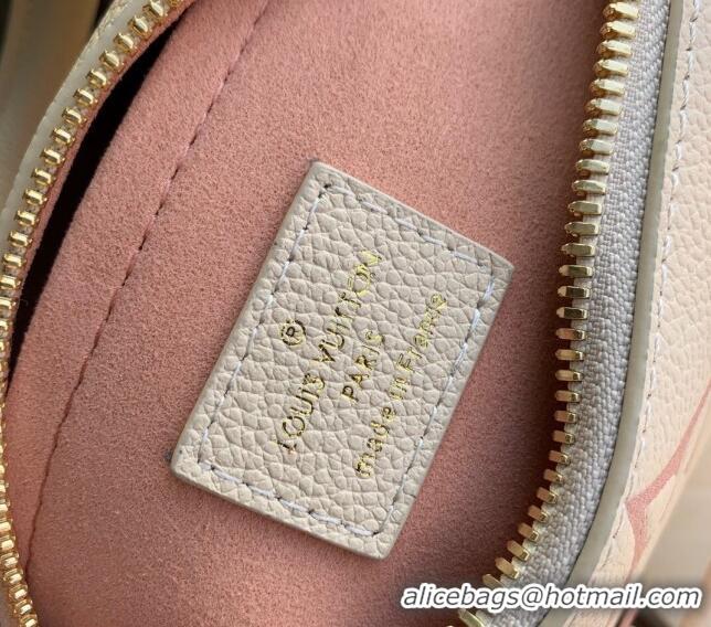 Pretty Style Louis Vuitton Speedy Bandoulière 20 Bag in Bicolor Empreinte Monogram Leather M46397 Beige/Pink