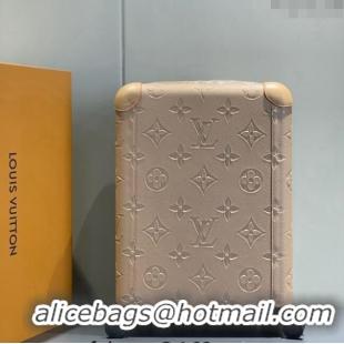 Best Price Louis Vuitton Horizon 55 Luggage Travel Bag Monogram Leather 0314 Beige 2024