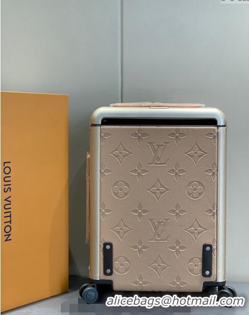 Best Price Louis Vuitton Horizon 55 Luggage Travel Bag Monogram Leather 0314 Beige 2024