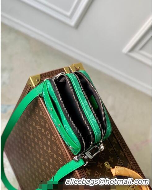 Famous Brand Louis Vuitton Alpha Wearable Wallet Mini Bag in Monogram Canvas M30997 Green 2024