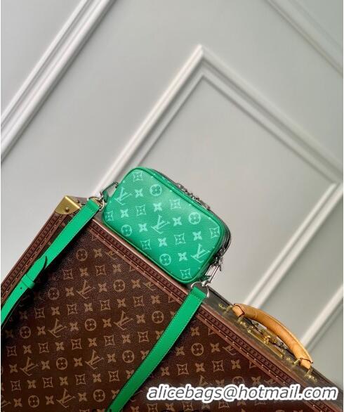 Famous Brand Louis Vuitton Alpha Wearable Wallet Mini Bag in Monogram Canvas M30997 Green 2024