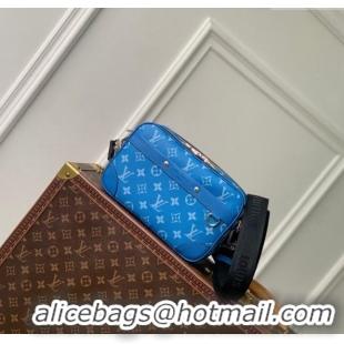 Pretty Style Louis Vuitton Alpha Wearable Wallet Mini Bag in Monogram Canvas M31016 Blue 2024