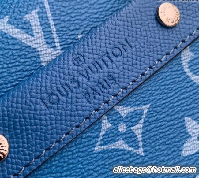 Pretty Style Louis Vuitton Alpha Wearable Wallet Mini Bag in Monogram Canvas M31016 Blue 2024