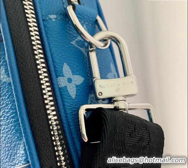 Pretty Style Louis Vuitton Alpha Wearable Wallet Mini Bag in Monogram Canvas M31016 Blue 2024