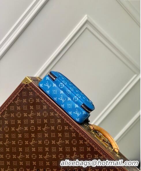 Pretty Style Louis Vuitton Alpha Wearable Wallet Mini Bag in Monogram Canvas M31016 Blue 2024