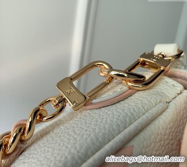 Promotional Louis Vuitton Wallet on Chain Ivy in Monogram Leather M83026 White/Peachy Pink 2024