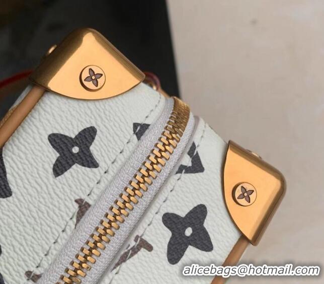 Unique Grade Louis Vuitton Mini Soft Trunk Bag in Monogram Craggy Canvas M25132 Vanilla White 2024