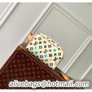 Top Quality Louis Vuitton Locker Dopp Kit Bag in Monogram Craggy Canvas M47069 Vanilla White 2024