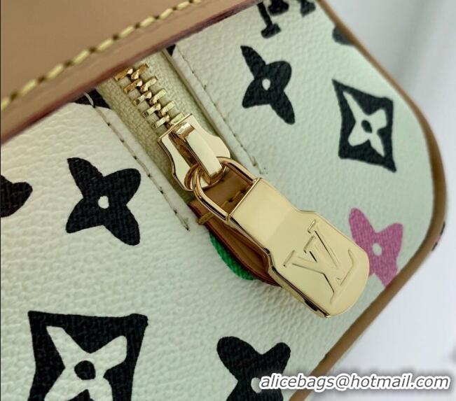 Top Quality Louis Vuitton Locker Dopp Kit Bag in Monogram Craggy Canvas M47069 Vanilla White 2024