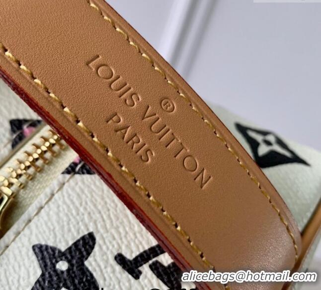 Top Quality Louis Vuitton Locker Dopp Kit Bag in Monogram Craggy Canvas M47069 Vanilla White 2024