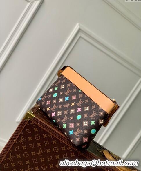 Famous Brand Louis Vuitton Pochette Voyage Souple Pouch in Monogram Craggy Canvas M83568 Chocolate Brown 2024