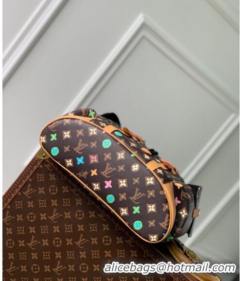 Discount Louis Vuitton Men's Christopher MM Backpack bag in Monogram Craggy Canvas M25240 Chocolate Brown 2024