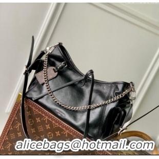 Top Quality Louis Vuitton CarryAll Cargo PM Hobo Bag in Lambskin M24861 Black 2024