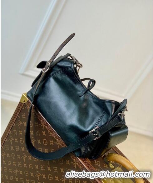 Top Quality Louis Vuitton CarryAll Cargo PM Hobo Bag in Lambskin M24861 Black 2024