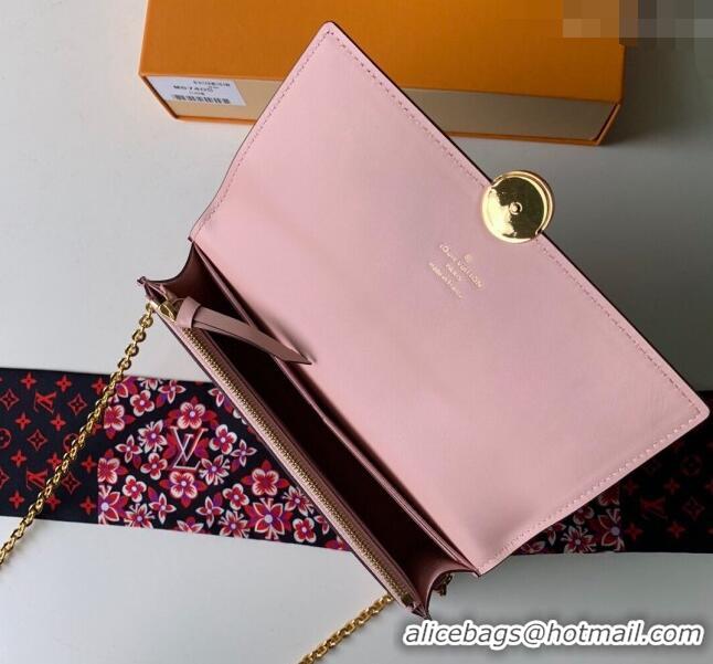 Buy Inexpensive Louis Vuitton Flore Chain Wallet Mini bag M67405 Pink 2024