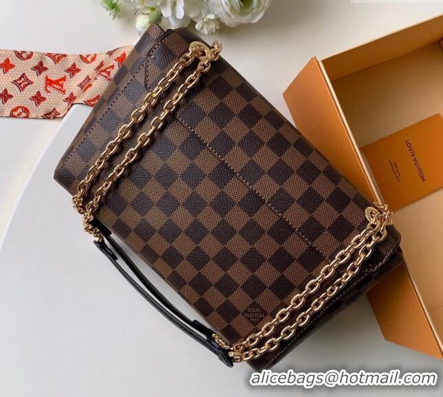 Top Quality Louis Vuitton Vavin PM Bag in Damier Ebene Canvas N40113 Burgundy 2024