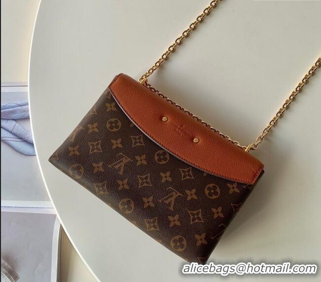 Reasonable Price Louis Vuitton Saint Placide Chain Shoulder Bag M43486 Brown 2024