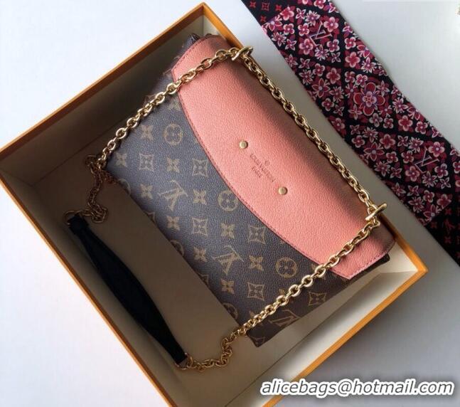 Cheapest Louis Vuitton Saint Placide Chain Shoulder Bag M44274 Pink 2024