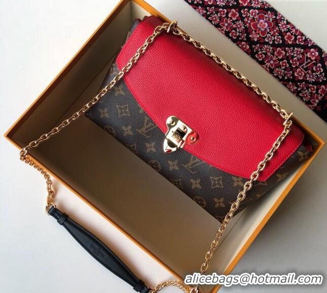 Good Looking Louis Vuitton Saint Placide Chain Shoulder Bag M43713 Red 2024