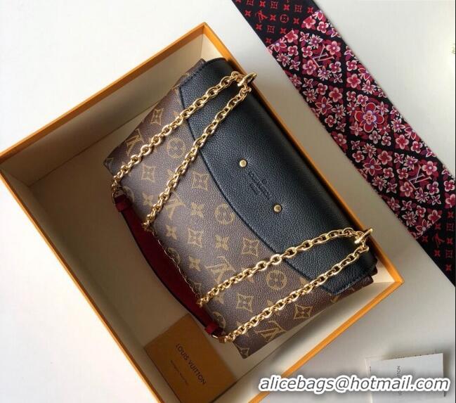 Top Design Louis Vuitton Saint Placide Chain Shoulder Bag M43714 Black 2024