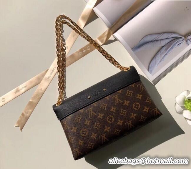 Famous Brand Louis Vuitton Pallas Chain Shoulder Bag M41223 Black 2024