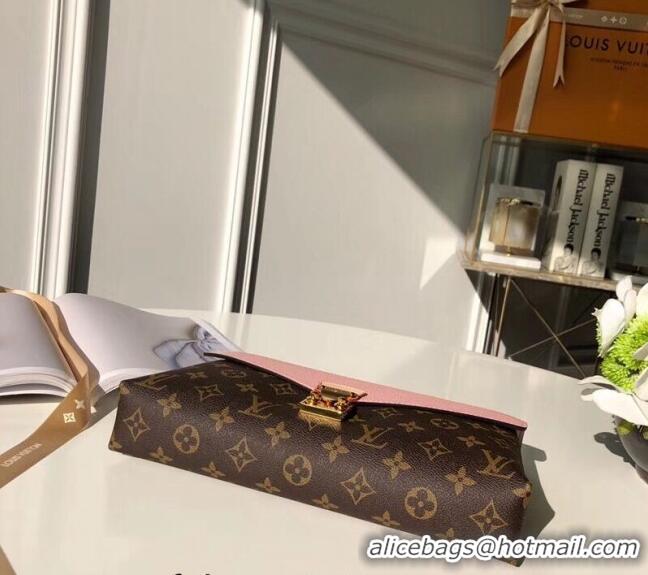 Famous Brand Louis Vuitton Pallas Chain Shoulder Bag M41200 Light Pink 2024