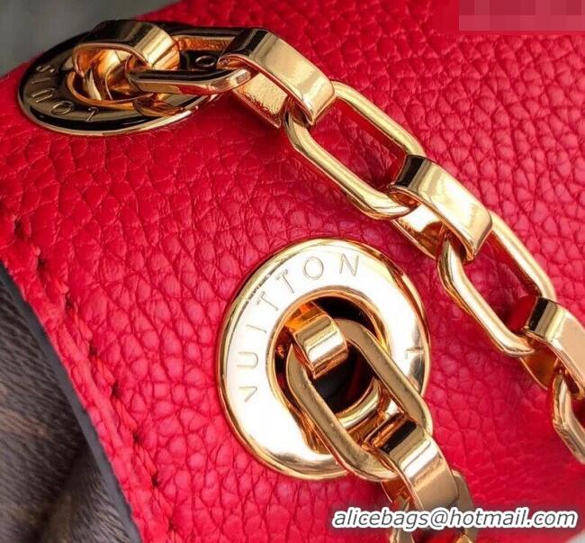 Pretty Style Louis Vuitton Pallas Chain Shoulder Bag M41201 Red 2024