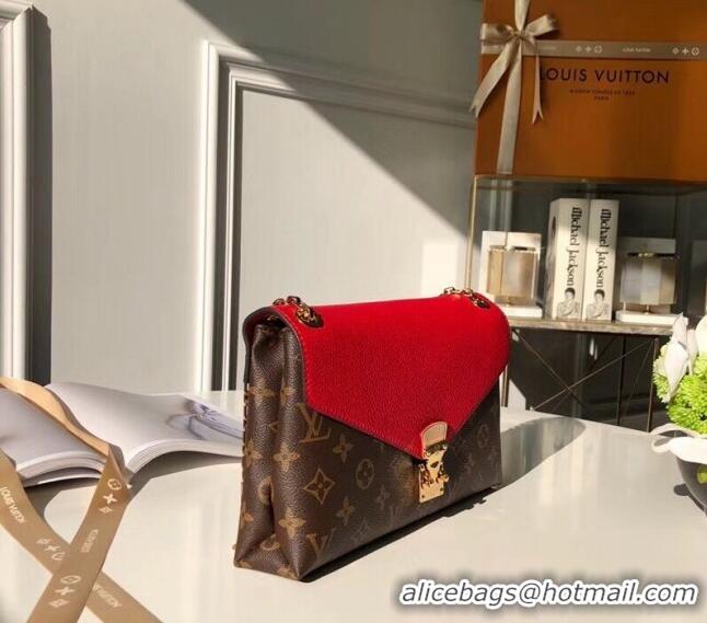 Pretty Style Louis Vuitton Pallas Chain Shoulder Bag M41201 Red 2024