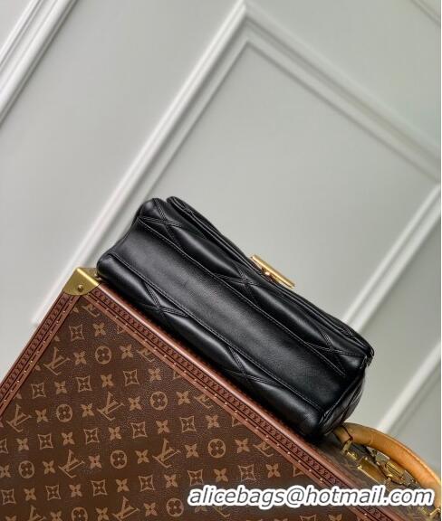 Top Grade Louis Vuitton GO-14 GM Shoulder Bag in Quilted Lambskin M23689 Black 2024