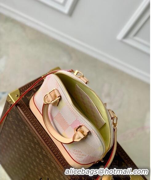 Pretty Style Louis Vuitton Alma BB Bag in Damier Giant Canvas N40516 Peach Pink 2024