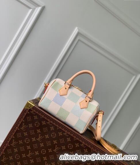 Big Discount Louis Vuitton Speedy Bandoulière 20 Bag in Damier Giant Canvas N40515 Pistachio Green 2024