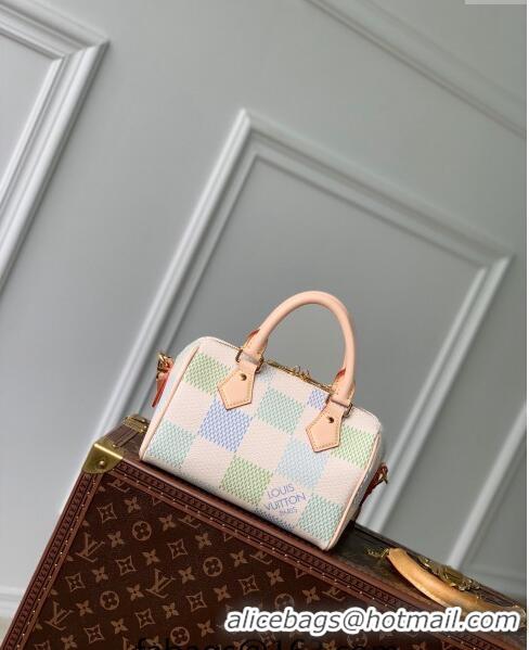 Big Discount Louis Vuitton Speedy Bandoulière 20 Bag in Damier Giant Canvas N40515 Pistachio Green 2024