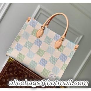 Famous Brand Louis Vuitton OnTheGo MM Tote bag in Damier Giant Canvas N40518 Pistachio Green 2024