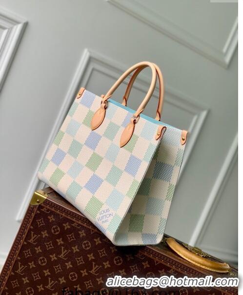 Famous Brand Louis Vuitton OnTheGo MM Tote bag in Damier Giant Canvas N40518 Pistachio Green 2024